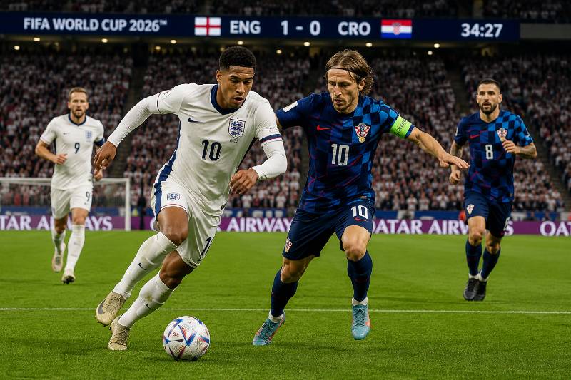 England vs Kroatien Wett Tipp und Prognose zur WM 2026 mit realistischer Spielszene