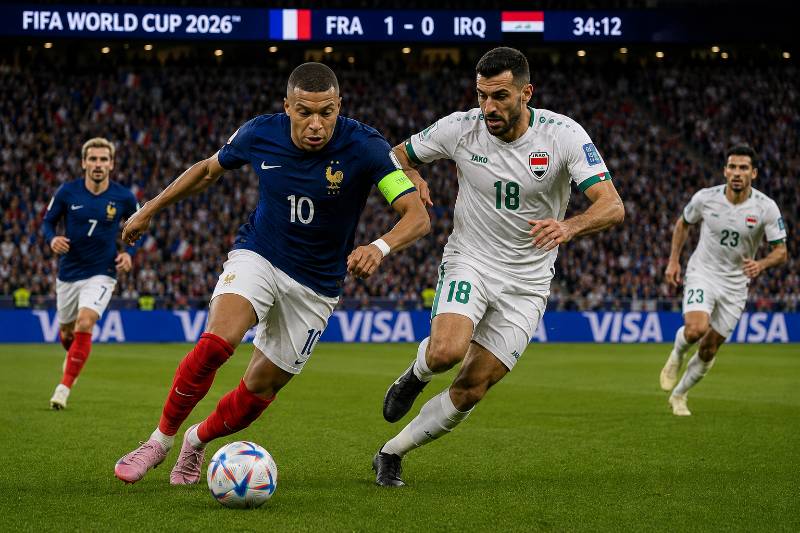 Frankreich vs Irak Wett Tipp und Prognose zur WM 2026 – Spielszene aus Gruppe I