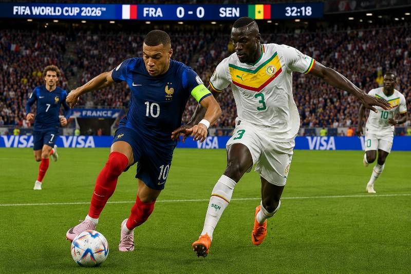 Frankreich vs Senegal Wett Tipp und Prognose zur WM 2026 mit realistischer Spielszene