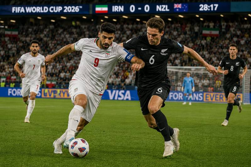 Iran vs Neuseeland Wett Tipp und Prognose zur WM 2026 mit realistischer Spielszene