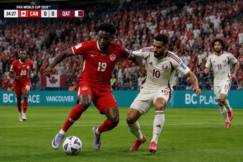 Kanada vs Katar Wett Tipp und Prognose zur WM 2026 mit realistischer Spielszene