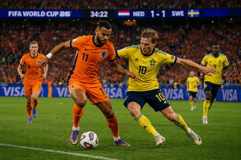 Niederlande vs Schweden Wett Tipp und Prognose zur WM 2026 mit realistischer Spielszene