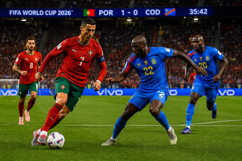 Portugal vs DR Kongo Wett Tipp und Prognose zur WM 2026 mit realistischer Spielszene