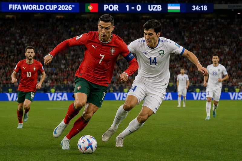 Portugal vs Usbekistan Wett Tipp und Prognose zur WM 2026 – Spielszene aus Gruppe K