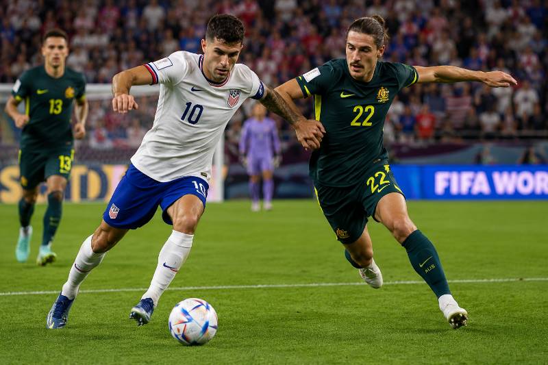 USA vs Australien Wett Tipp und Prognose zur WM 2026 mit realistischer Spielszene