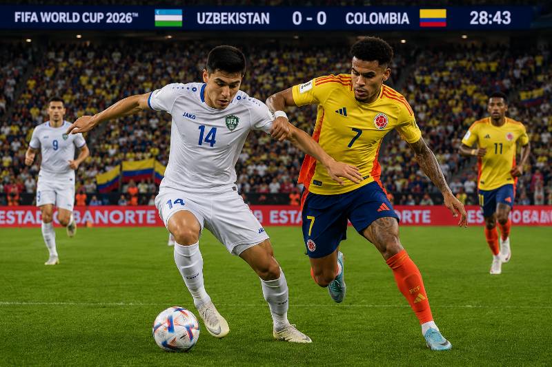 Usbekistan vs Kolumbien Wett Tipp und Prognose zur WM 2026 mit realistischer Spielszene
