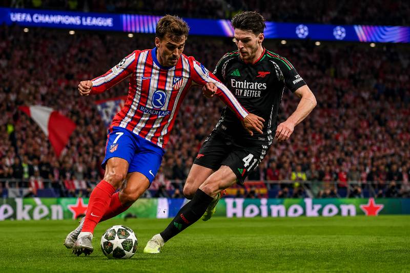 Spielszene zwischen Atlético Madrid und dem FC Arsenal im Metropolitano Stadium