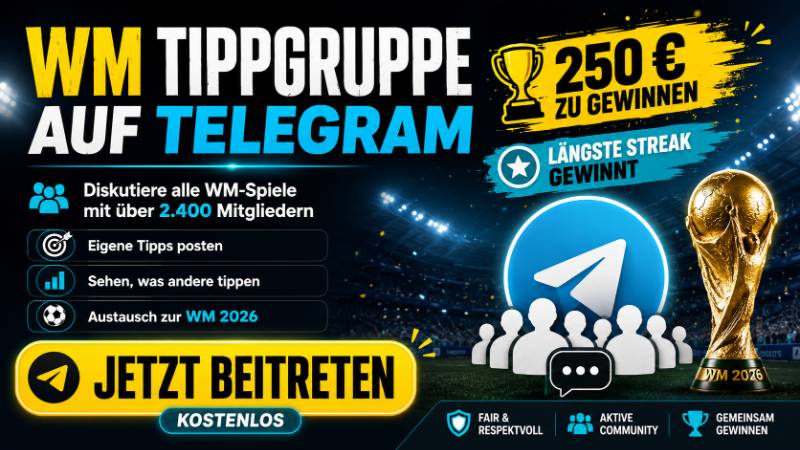 Telegram Wetttipps heute zur WM 2026 mit Analysen und Prognosen