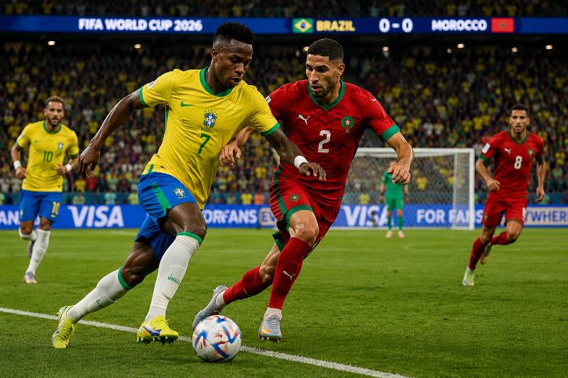 Brasilien vs Marokko Wett Tipp und Prognose mit Spielszene zur WM 2026