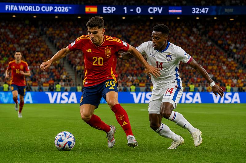 Spanien vs Kap Verde Wett Tipp und Prognose zur WM 2026 mit realistischer Spielszene
